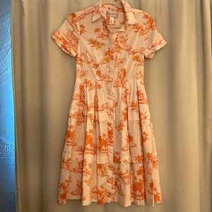 Donna‎ Morgan Tropical Print Dress, size 2